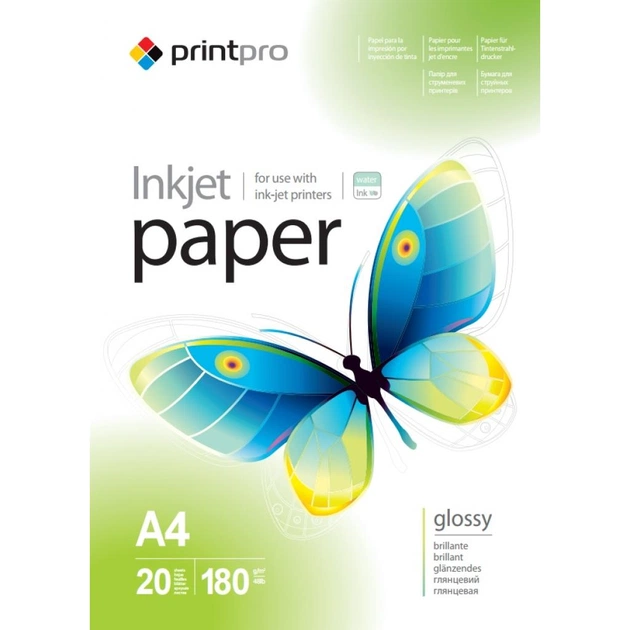 Фотопапір PrintPro A4 (PGE180020A4) - зображення 1