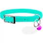 Нашийник для тварин WAUDOG GLAMOUR з резинкою і стразами для кішок (ментоловий) (325413) - зменшене зображення 1