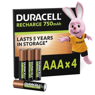 Акумулятор Duracell AAA HR03 750mAh * 4 (5007331) зображення 1