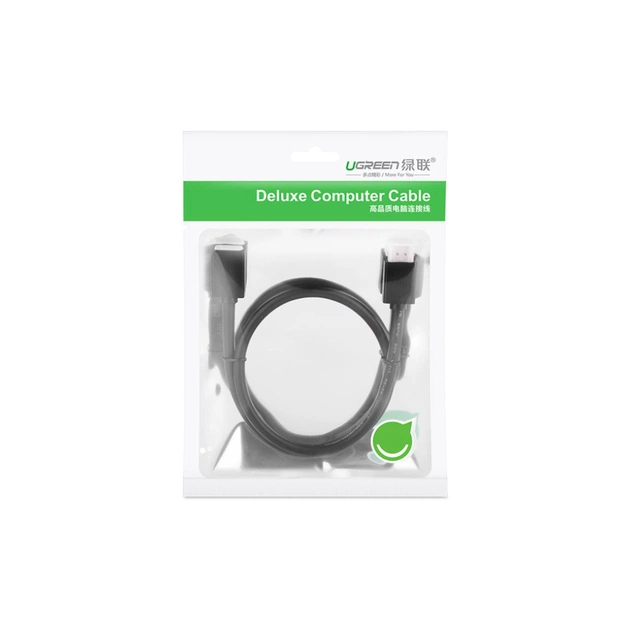 Кабель мультимедійний HDMI M to HDMI F 0.5m HD107 black Ugreen (10140) - зображення 3