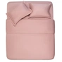 Простирадло Ardesto Mix&Match Premium 100% бавовна, сатин рожевий світлий 240х260 см (ART2426FSU) - зменшене зображення 4