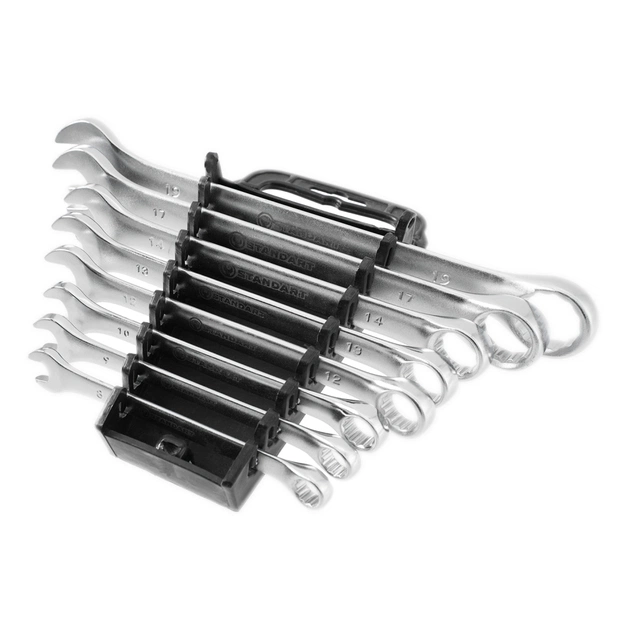 Ключ Стандарт ріжково-накидний 8 шт. 8-19 мм на холдері (NKK8ST) - picture 3