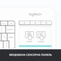 Клавіатура Logitech K400 Plus Touch Wireless UA White (920-007146) - зменшене зображення 4