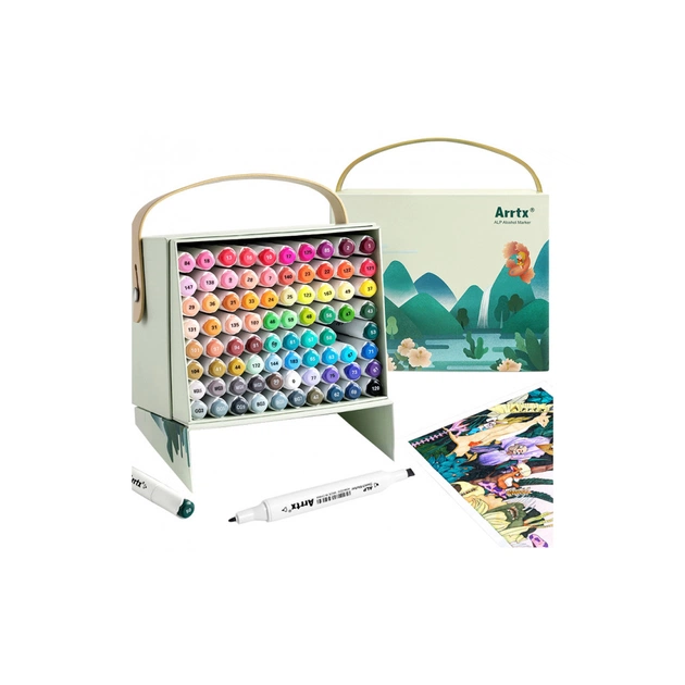 Художній маркер Arrtx Спиртові Alp ASM-0280A 80 кольорів (LC302192) - picture 1