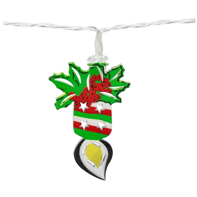 Гірлянда Chomik Новорічні атрибути 10 LED теплий білий, IP20, 2хАА (5900779854024) - picture 5