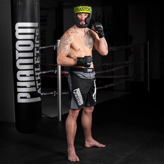 Боксерський шолом Phantom APEX Full Face Neon One Size Black/Yellow (PHHG2303) - picture 6