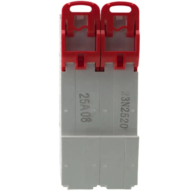 Автоматичний вимикач Quantum 2п С 25А MCB 6kA (8904 / KC6-K/ C/2P/25A-6k) - зображення 4