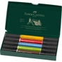 Художній маркер Faber-Castell набір двосторонніх Pitt Artist Pen Dual Marker, 5 кольорів (32416) - зменшене зображення 4