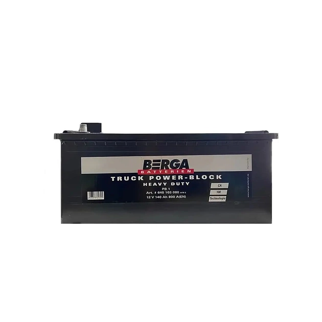 Аккумулятор автомобильный Berga Truck Power Block 140Ah бокова(+/-) (800EN) (6401030807502) - изображение 1