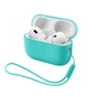 Чехол для наушников Armorstandart Silicone Case with straps For Apple AirPods Pro 3 Mint (ARM91282) - уменьшенное изображение 1
