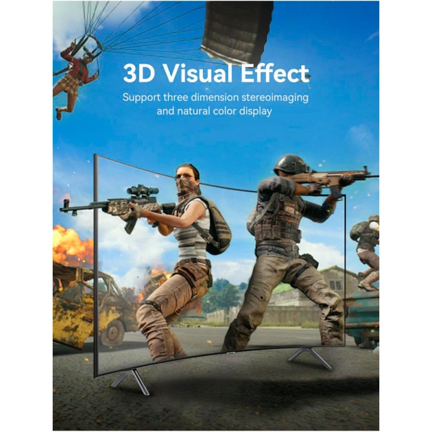 Кабель мультимедійний DisplayPort M to DisplayPort M 1.5m V1.4 8K black Vention (HCDBG) - зображення 8