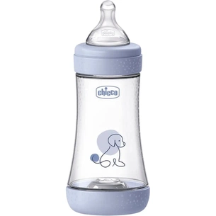 Бутылочка для кормления Chicco Perfect 5 із силіконовою соскою 2+ місяців 240 мл Блакитна (20223.22.40) изображение 1