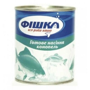 Прикормка Фишка Зерна Конопли готовые 400гр жест.банка (FSHM03400) зображення 1