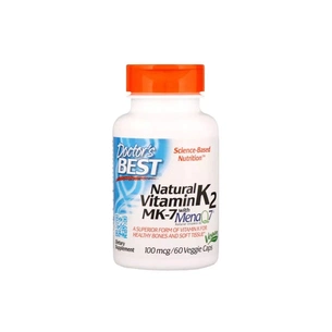 Вітамін Doctor's Best Вітамін К2 в Формі МК-7, Vitamin K2 as MK-7, 100 мкг, 60 кап (DRB-00334) зображення 1