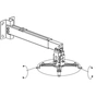 Кронштейн до проектора Charmount PRB63-100 Black - зменшене зображення 3