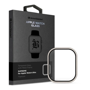 Скло захисне Armorstandart Supreme BI Metal Frame Apple Watch Ultra 49 mm Titanium (ARM78298) зображення 1