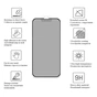 Скло захисне Drobak Matte Ceramics Anti Spy Apple iPhone 15 (292925) - зменшене зображення 2