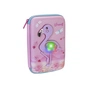 Пенал Cool For School LED 1 відділення з органайзером рожевий (QT-5758-Pink) - зменшене зображення 1