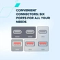 Батарея універсальна Canyon 60000mAh OnPower 610 PD/100W metal White (CNS-CPB610W) - зменшене зображення 10