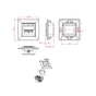 Комп'ютерна розетка RJ45x2 FTP cat.6 Cablexpert (MWS-2S6-01) - зменшене зображення 5