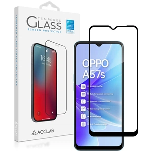 Скло захисне ACCLAB Full Glue Oppo A57S Black (1283126576690) зображення 1