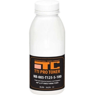 Тонер HP LJ P1005/1006/1505, 100г Black TTI (NB-005-T125-S-100) зображення 1