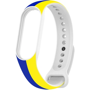 Ремінець до фітнес браслета Armorstandart для Xiaomi Mi Band 4/3 Blue/Yellow (ARM65667) зображення 1