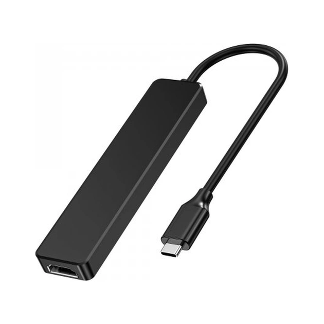 Порт-реплікатор Choetech Dock-Station USB-C 5-in-1 (HDMI/PD/USB-A/USB-C) (HUB-M80-BK) - зображення 1