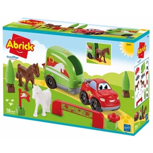 Конструктор Ecoiffier Фургон для перевозки коней (003347) (397403) зображення 1