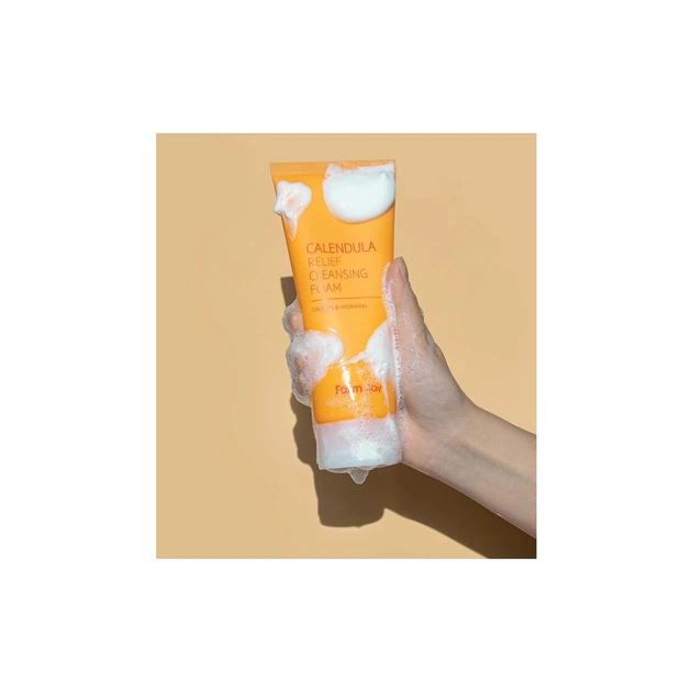 Пінка для вмивання FarmStay Calendula Relief Cleansing Foam 180 мл (8809783327920) - picture 3