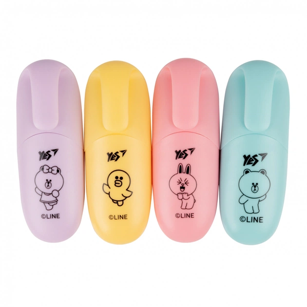 Набір маркерів Yes текстовий Line Friends 4 шт (390711) - picture 2