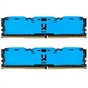 Модуль пам'яті для комп'ютера DDR4 16GB (2x8GB) 3000 MHz IRDM Blue Goodram (IR-XB3000D464L16S/16GDC) - зменшене зображення 1