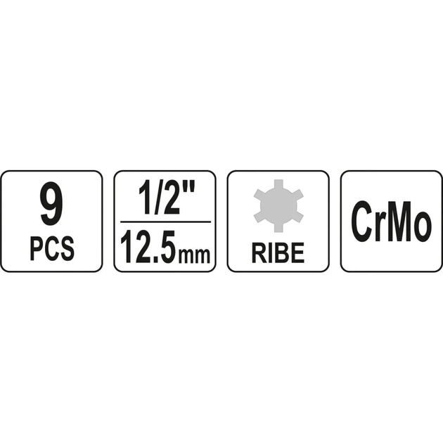 Набір торцевих головок Yato YT-10681 - picture 6