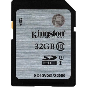 Карта пам'яті Kingston 32GGB SDHC Class10 UHS-I (SD10VG2/32GB) зображення 1