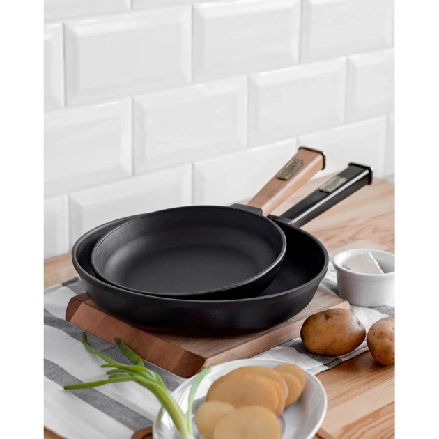 Сковорода Brizoll Optima чавунна з ручкою 200х35 мм (O2035-P) - picture 11