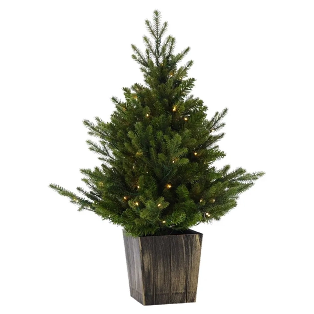 Штучна ялинка Chomik в горщику з підсвіткою 90 LED, 90 см (5900779899087) - picture 3