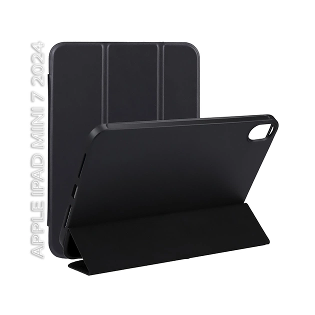 Чехол для планшета BeCover Tri Fold Soft TPU BeCover Apple iPad Mini 7 2024 Black (712444) - изображение 1