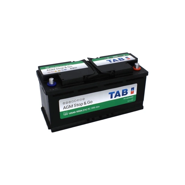 Аккумулятор автомобильный TAB 105 Ah/12V AGM Euro (213 105) - изображение 1