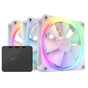 Кулер до корпусу NZXT F120RGB Triple (White) (RF-R12TF-W1) - зменшене зображення 1