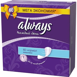 Щоденні прокладки Always Every day Normal 60 шт (4015400586241) зображення 1