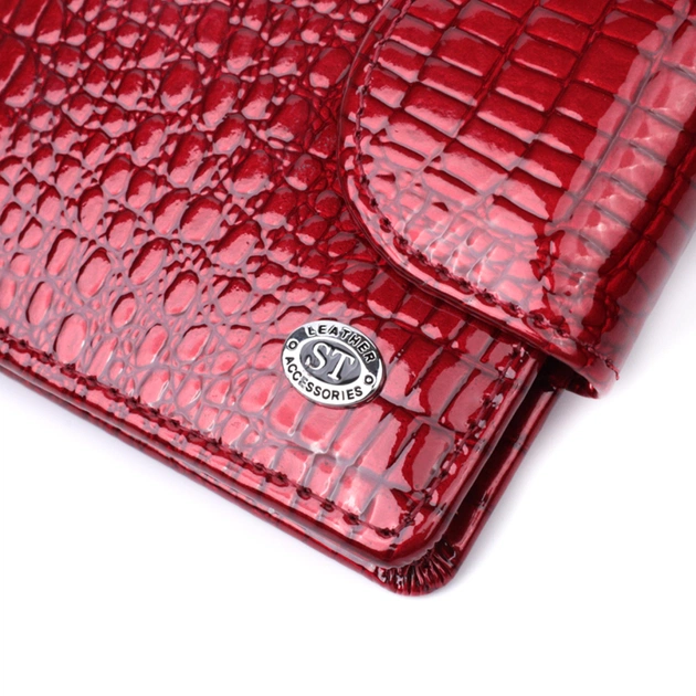 Гаманець ST Leather З натуральної шкіри Червоний (22685) - изображение 5