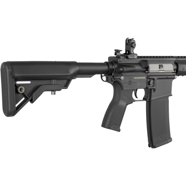 Гвинтівка страйкбольна Evolution Recon 10" Amplified Carbontech AEG Black (SL-1006) - зображення 4