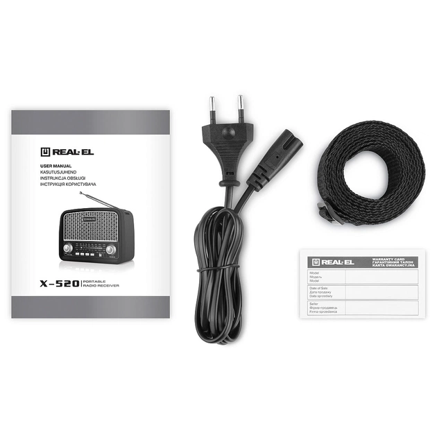 Портативний радіоприймач REAL-EL X-520 Black (EL121800006) - picture 8