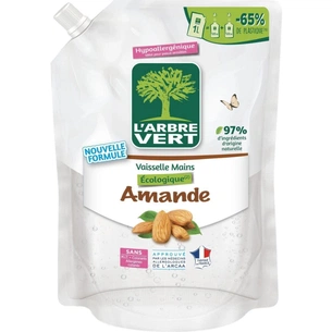 Засіб для ручного миття посуду L'Arbre Vert Мигдаль запасний блок 1 л (3450601047053) зображення 1