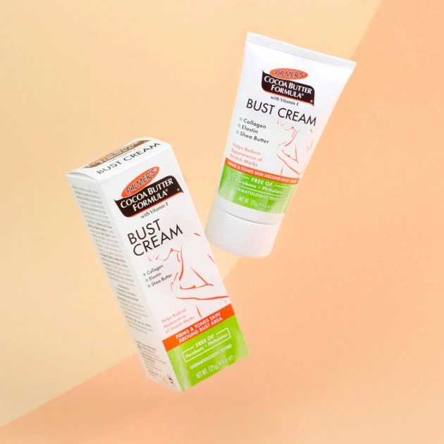 Косметика для мам Palmer's Зміцнюючий крем для грудей з олією какао і вітаміном Е, 125 г (4070-6.00) - picture 6