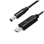 Кабель живлення USB to DC 5.5x2.5mm 12V 1.0m black ColorWay (CW-CBUD067-BK) - уменьшенное изображение 2