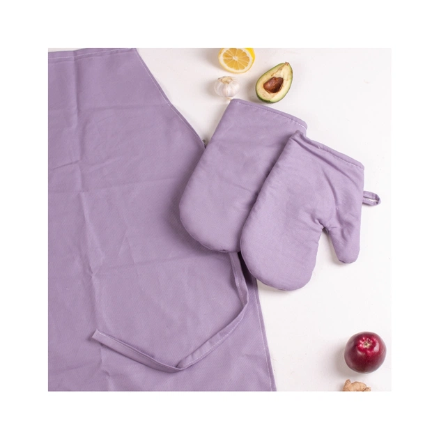 Фартух MirSon Набір №214 - Lavender дві прихватки + дві рукавички-прихватки + фартух (2200006754329) - picture 3