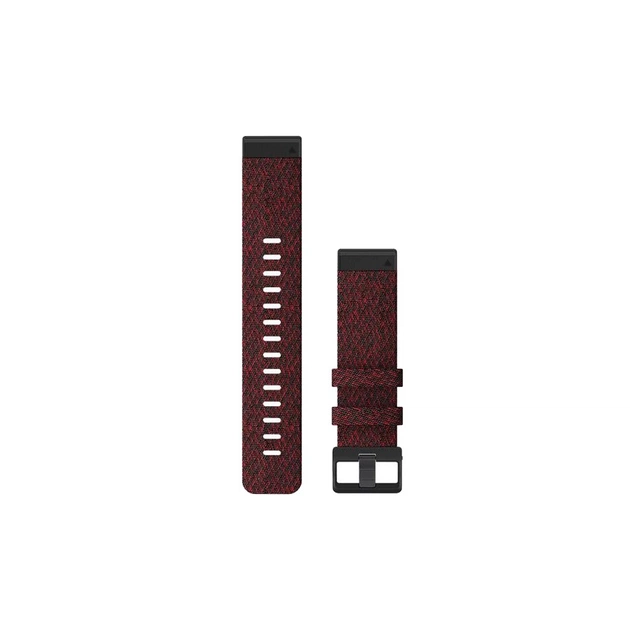 Ремінець до смарт-годинника Garmin fenix 6 22mm QuickFit Heathered Red Nylon (010-12863-06) - зображення 1