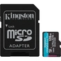 Карта пам'яті Kingston 128GB microSDXC сlass 10 UHS-I U3 V30 A2 Canvas Go Plus G4 (SDCG4/128GB) - зменшене зображення 1