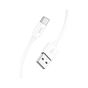 Дата кабель USB 2.0 AM to USB-C 1.0m Magic silicone X87 white HOCO (6931474783240) - зменшене зображення 2